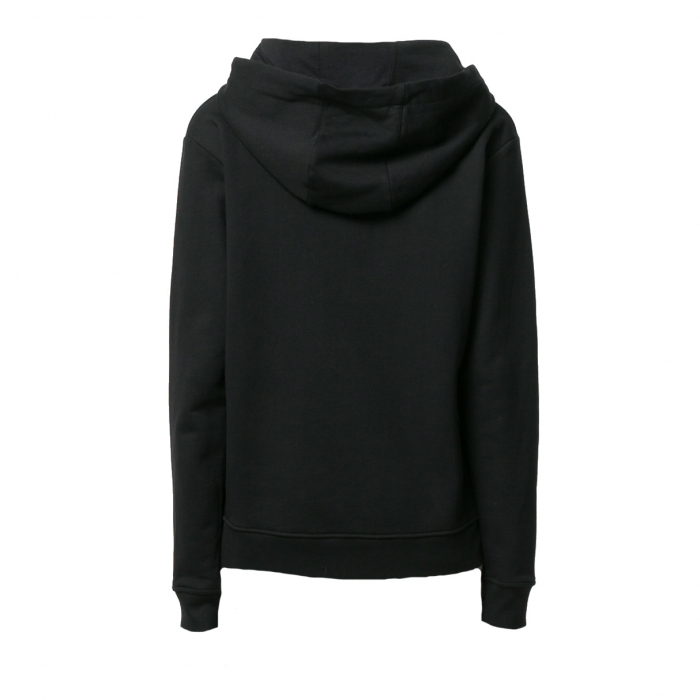 sweater kap logo zwart